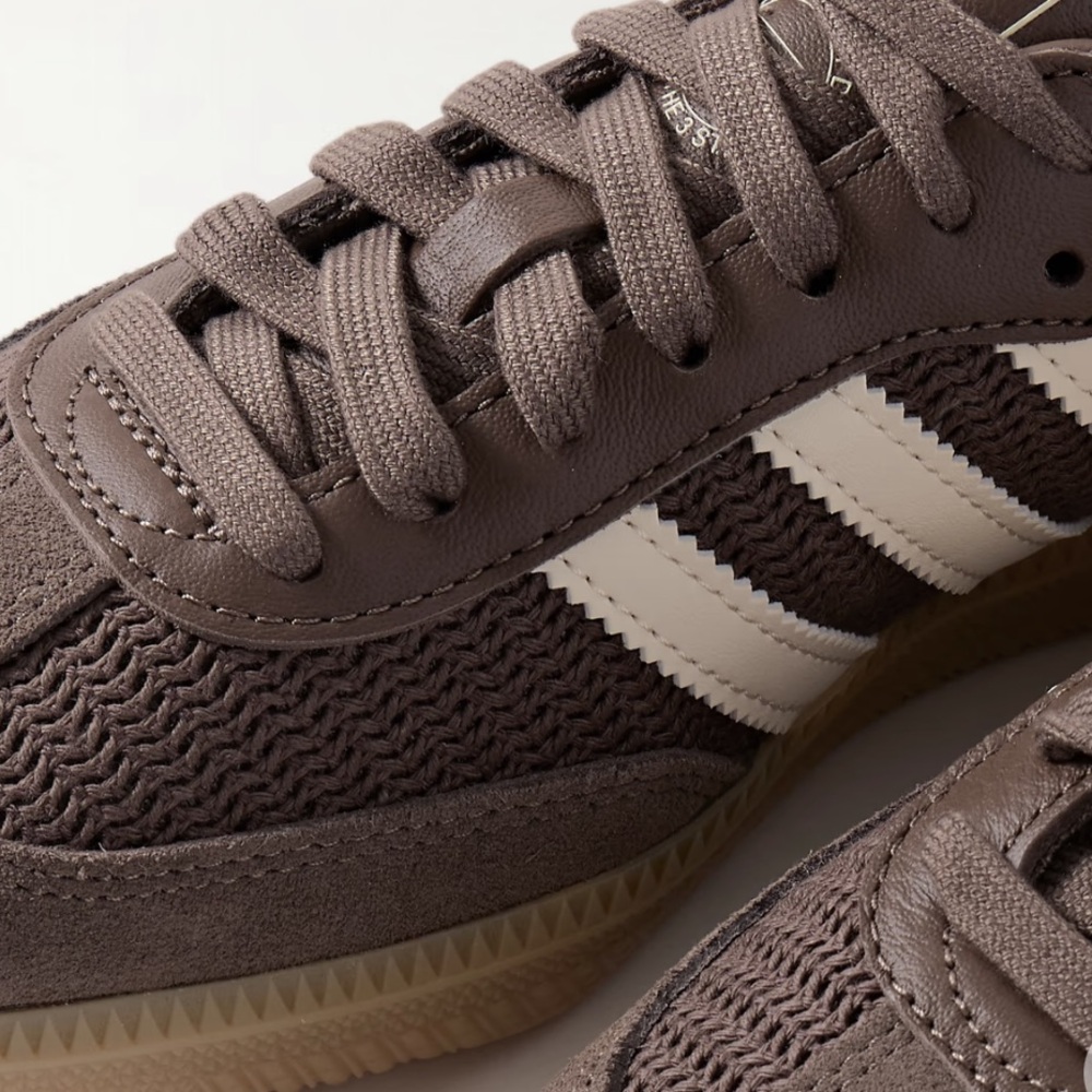 NWT Adidas Men's Samba OG brown Earth Strata Wonder White gum J13184 US 6